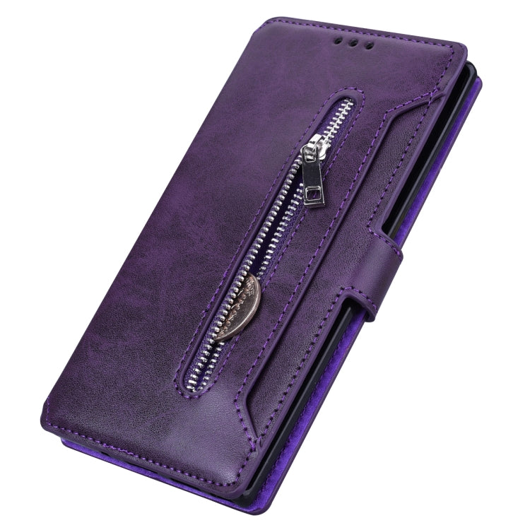 For Galaxy Note 10 Pro Zipper Horizontal Flip Leather Case with Holder & Card Slot & Wallet