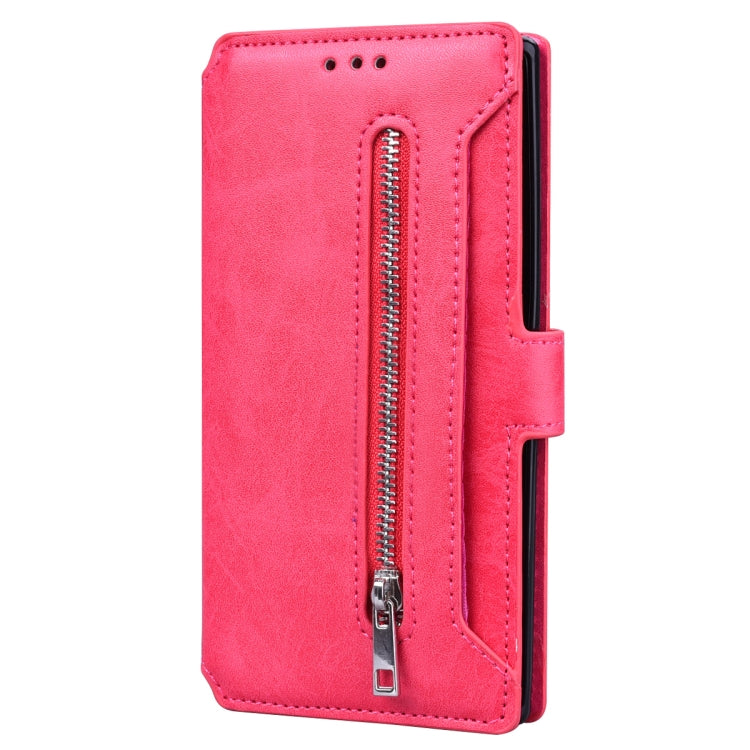 For Galaxy Note 10 Pro Zipper Horizontal Flip Leather Case with Holder & Card Slot & Wallet