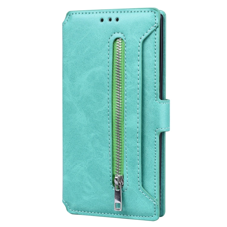 For Galaxy Note 10 Pro Zipper Horizontal Flip Leather Case with Holder & Card Slot & Wallet