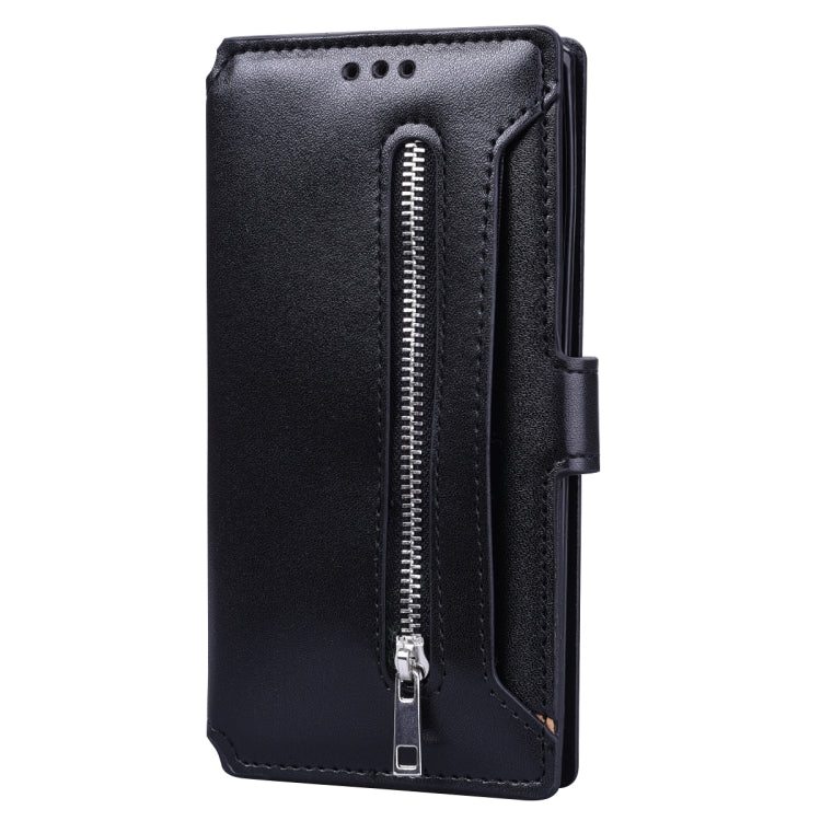 For Galaxy Note 10 Pro Zipper Horizontal Flip Leather Case with Holder & Card Slot & Wallet