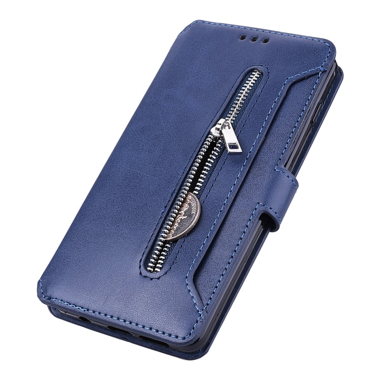 For Galaxy S10 Zipper Horizontal Flip Leather Case with Holder & Card Slot & Wallet