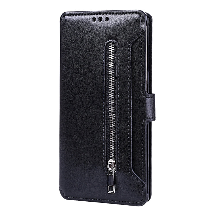 For Galaxy S10 Zipper Horizontal Flip Leather Case with Holder & Card Slot & Wallet