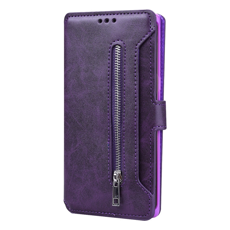 For Galaxy S10e Zipper Horizontal Flip Leather Case with Holder & Card Slot & Wallet