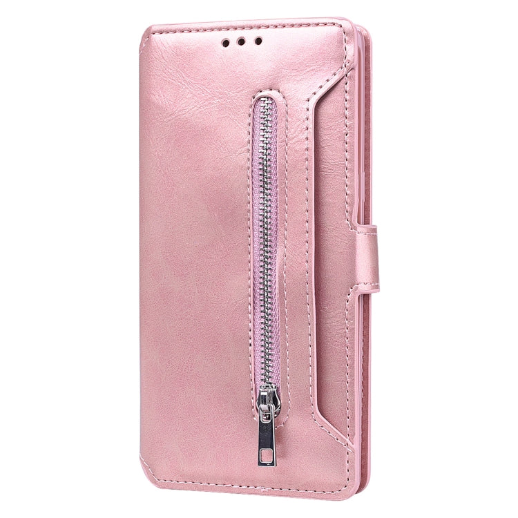 For Galaxy S10 Plus Zipper Horizontal Flip Leather Case with Holder & Card Slot & Wallet