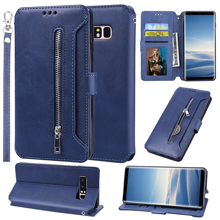 For Galaxy S10 Plus Zipper Horizontal Flip Leather Case with Holder & Card Slot & Wallet