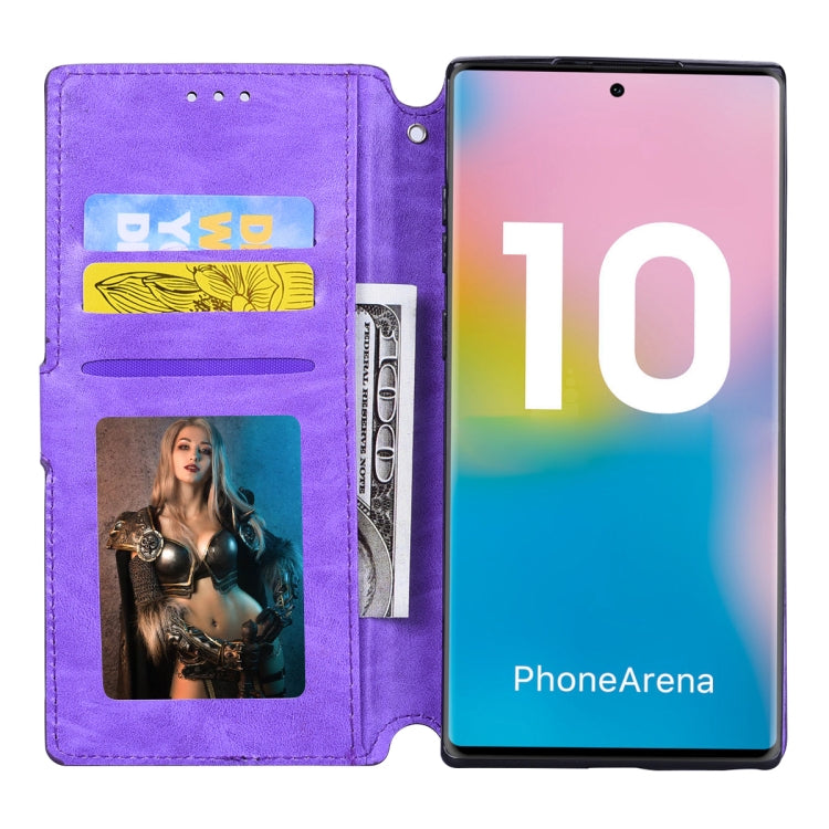 For Galaxy Note 10 Zipper Horizontal Flip Leather Case with Holder & Card Slot & Wallet