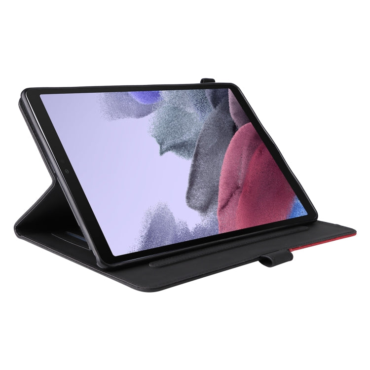 For Samsung Galaxy Tab A7 Lite T225/T220 Dual-color Splicing Horizontal Flip PU Leather Case with Holder & Card Slots