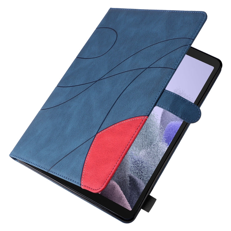 For Samsung Galaxy Tab A7 Lite T225/T220 Dual-color Splicing Horizontal Flip PU Leather Case with Holder & Card Slots