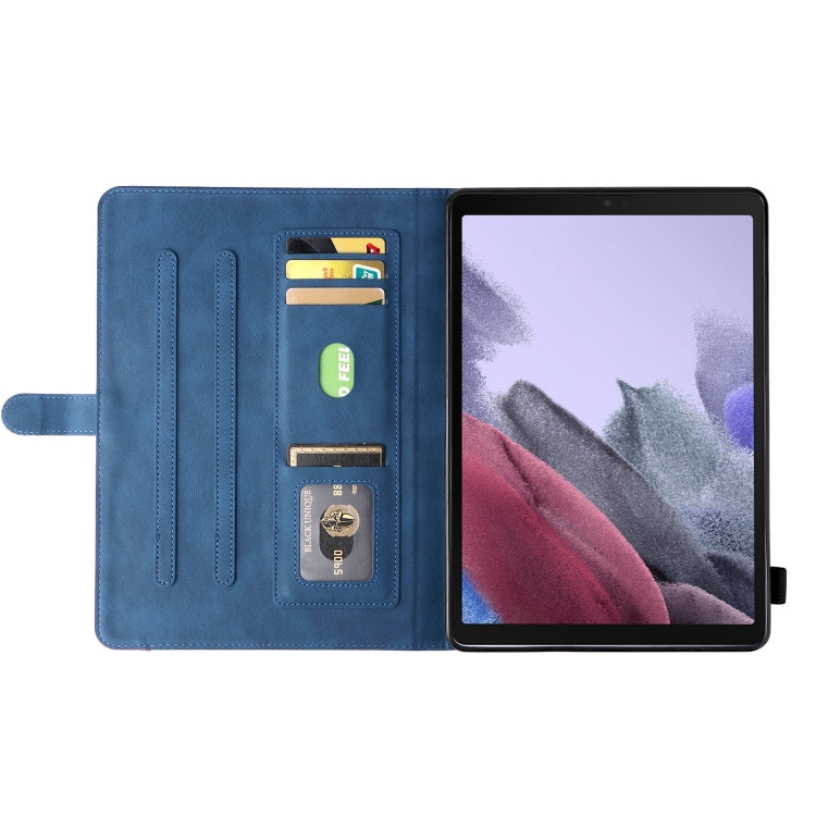 For Samsung Galaxy Tab A7 Lite T225/T220 Dual-color Splicing Horizontal Flip PU Leather Case with Holder & Card Slots