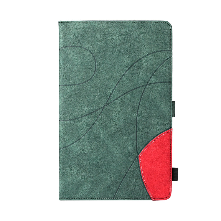 For Samsung Galaxy Tab A7 Lite T225/T220 Dual-color Splicing Horizontal Flip PU Leather Case with Holder & Card Slots