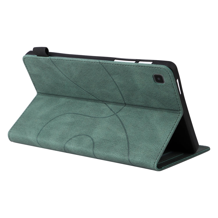 For Samsung Galaxy Tab A7 Lite T225/T220 Dual-color Splicing Horizontal Flip PU Leather Case with Holder & Card Slots