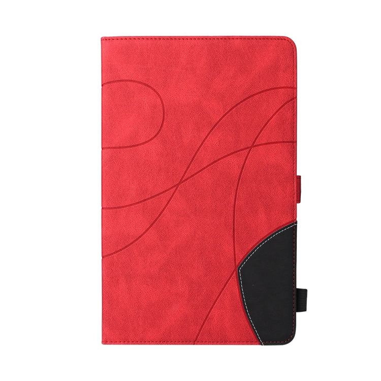 For Samsung Galaxy Tab A7 Lite T225/T220 Dual-color Splicing Horizontal Flip PU Leather Case with Holder & Card Slots