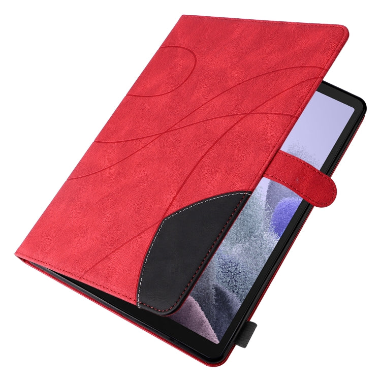 For Samsung Galaxy Tab A7 Lite T225/T220 Dual-color Splicing Horizontal Flip PU Leather Case with Holder & Card Slots