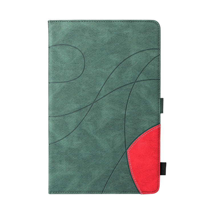 For Samsung Galaxy Tab A 8.0 (2019) T295 Dual-color Splicing Horizontal Flip PU Leather Case with Holder & Card Slots