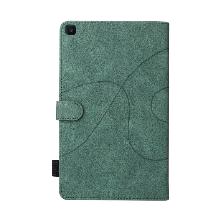 For Samsung Galaxy Tab A 8.0 (2019) T295 Dual-color Splicing Horizontal Flip PU Leather Case with Holder & Card Slots