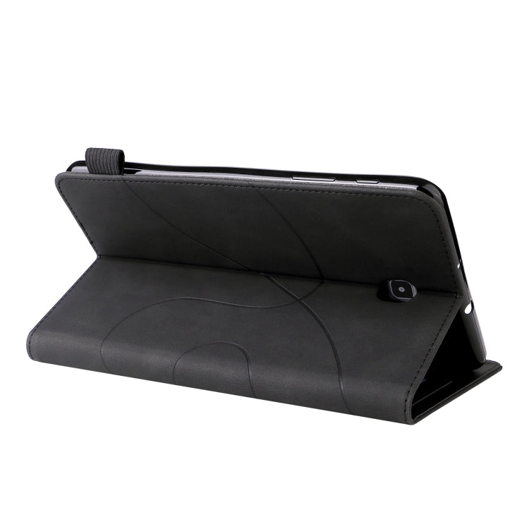 For Samsung Galaxy Tab A 8.0 (2018) T387 Dual-color Splicing Horizontal Flip PU Leather Case with Holder & Card Slots