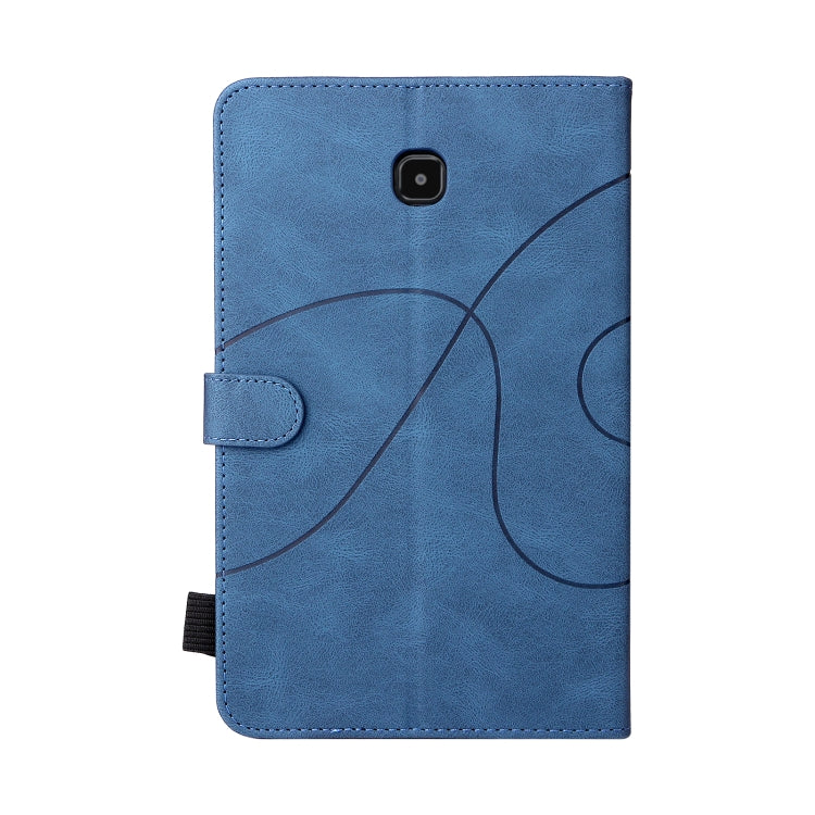 For Samsung Galaxy Tab A 8.0 (2018) T387 Dual-color Splicing Horizontal Flip PU Leather Case with Holder & Card Slots