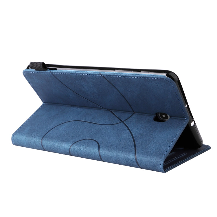 For Samsung Galaxy Tab A 8.0 (2018) T387 Dual-color Splicing Horizontal Flip PU Leather Case with Holder & Card Slots