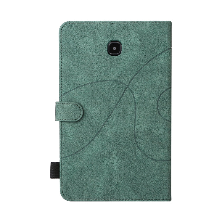 For Samsung Galaxy Tab A 8.0 (2018) T387 Dual-color Splicing Horizontal Flip PU Leather Case with Holder & Card Slots