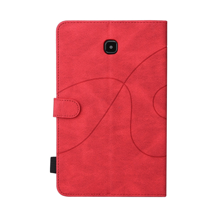 For Samsung Galaxy Tab A 8.0 (2018) T387 Dual-color Splicing Horizontal Flip PU Leather Case with Holder & Card Slots