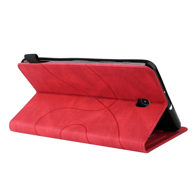 For Samsung Galaxy Tab A 8.0 (2018) T387 Dual-color Splicing Horizontal Flip PU Leather Case with Holder & Card Slots