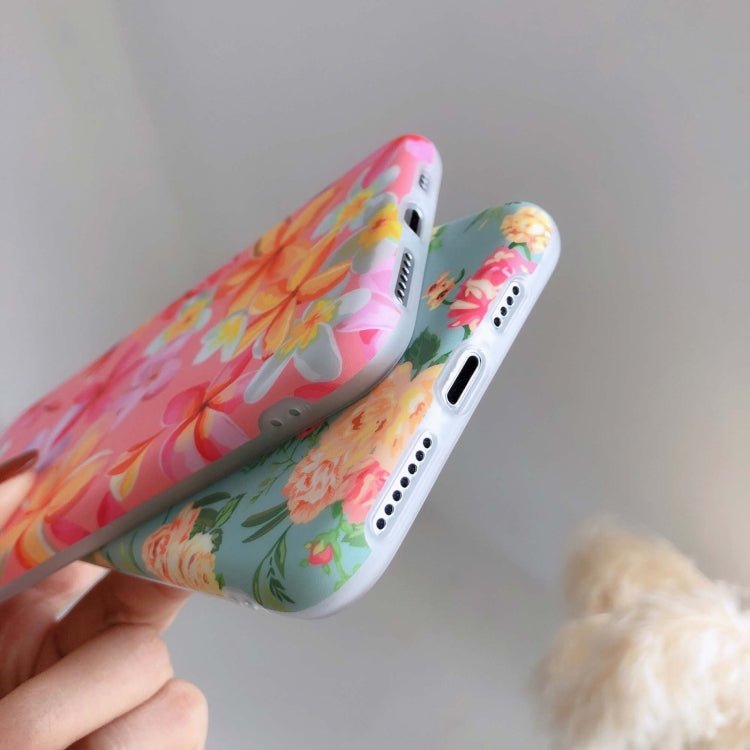 For iPhone 13 Painted IMD Frosted White Edge TPU Phone Case