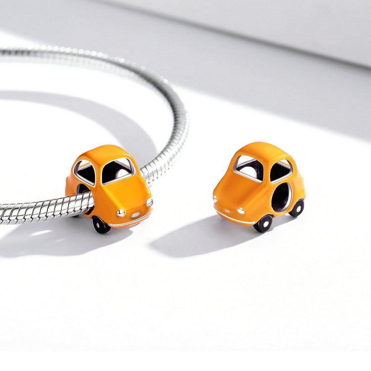 S925 Sterling Silver Cartoon Car Beads DIY Bracelet Necklace Accessories