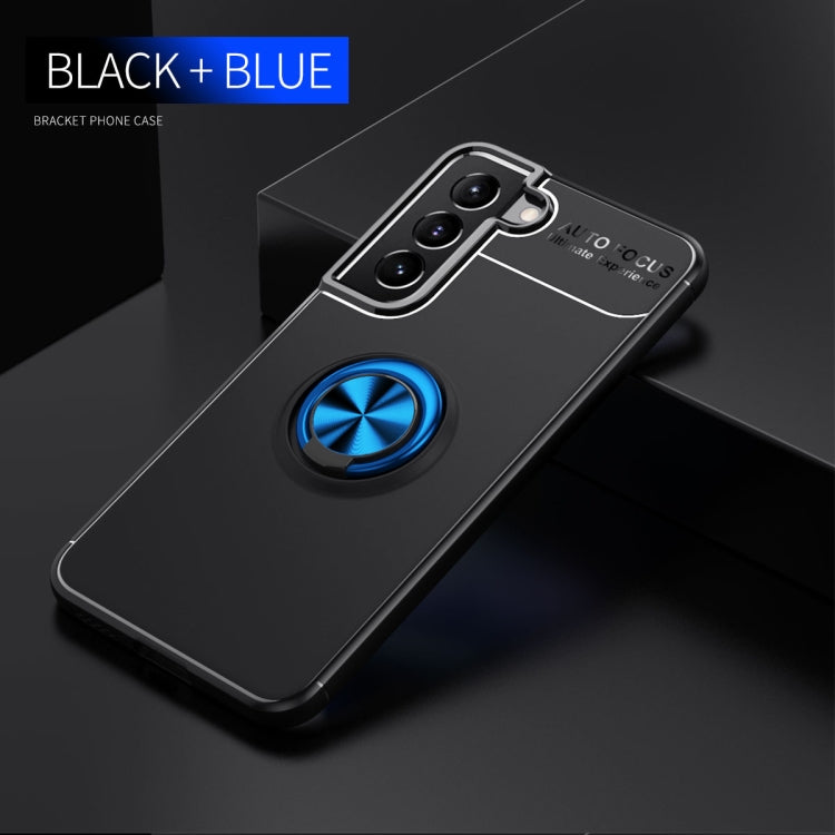 For Samaung Galaxy S22 5G Metal Ring Holder 360 Degree Rotating TPU Case