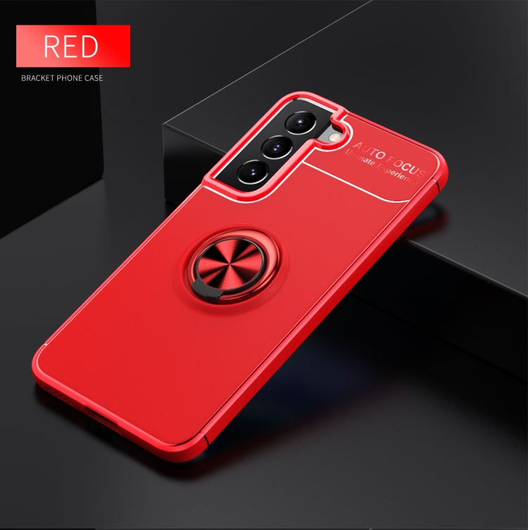 For Samaung Galaxy S22+ 5G Metal Ring Holder 360 Degree Rotating TPU Case