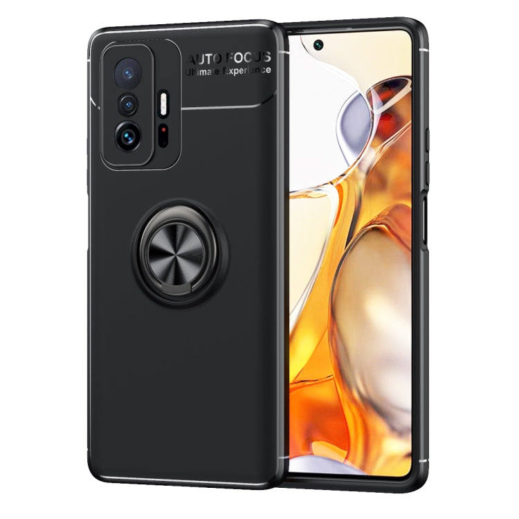 For Xiaomi Mi 11T Metal Ring Holder 360 Degree Rotating TPU Case