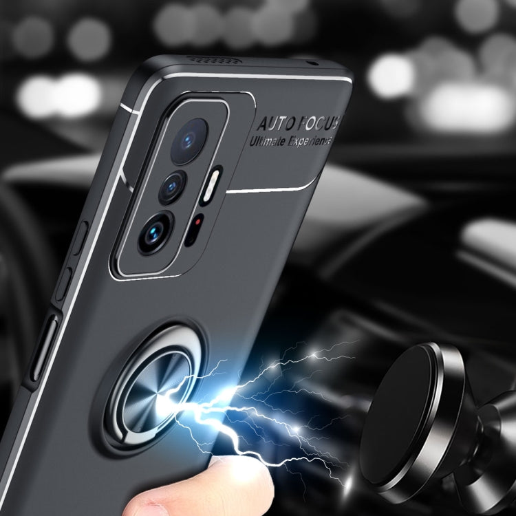 For Xiaomi Mi 11T Metal Ring Holder 360 Degree Rotating TPU Case