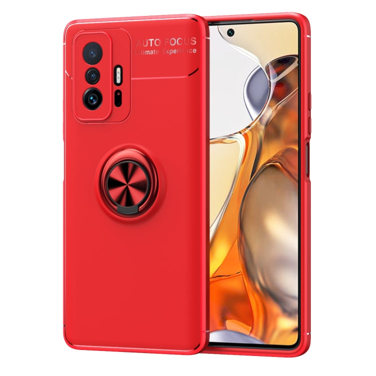 For Xiaomi Mi 11T Metal Ring Holder 360 Degree Rotating TPU Case