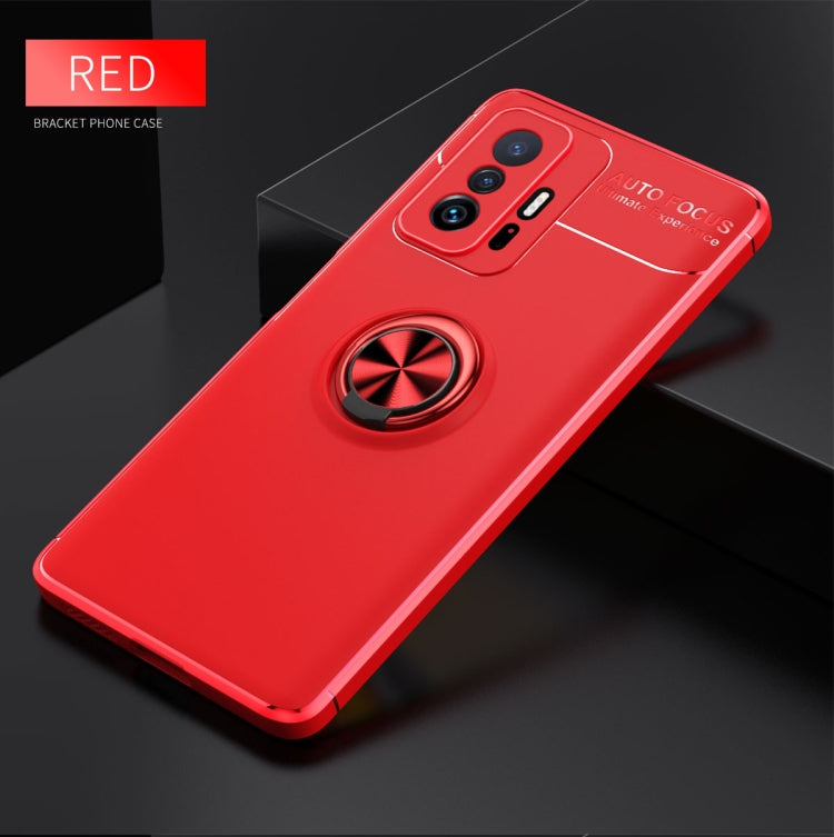 For Xiaomi Mi 11T Metal Ring Holder 360 Degree Rotating TPU Case