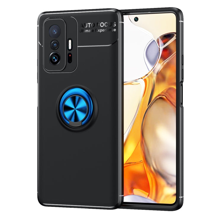 For Xiaomi Mi 11T Metal Ring Holder 360 Degree Rotating TPU Case