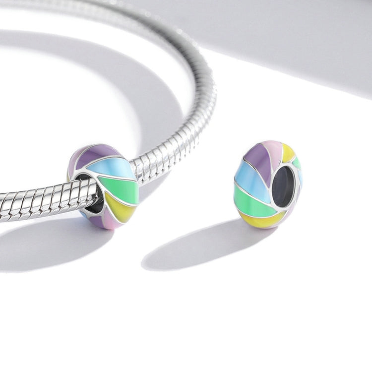 S925 Sterling Silver Rainbow Beads DIY Bracelet Necklace Accessories