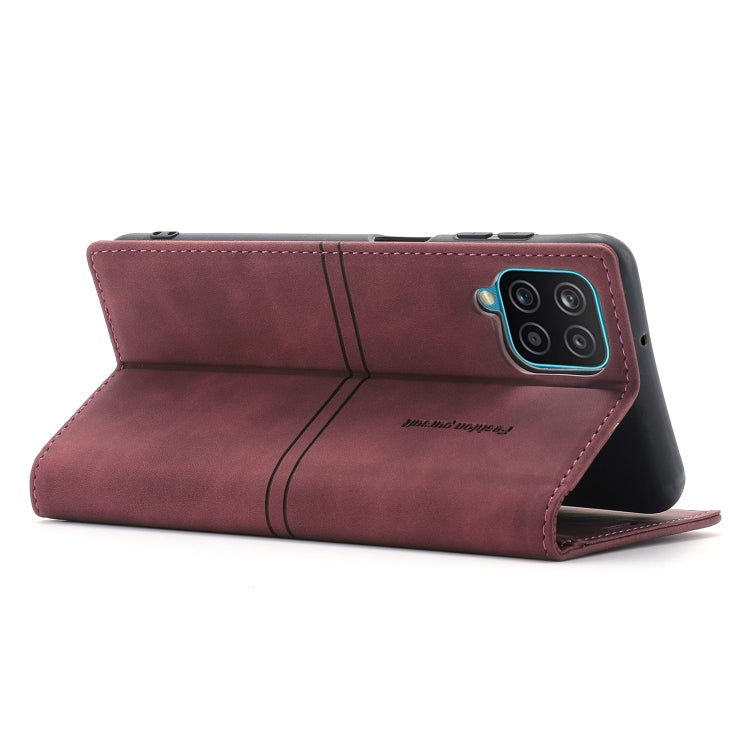 For Samsung Galaxy A42 5G Dream Magnetic Suction Business Horizontal Flip PU Leather Case with Holder & Card Slot & Wallet