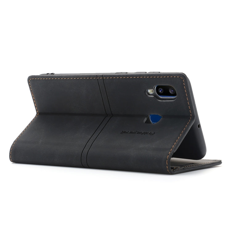 For Samsung Galaxy A20e Dream Magnetic Suction Business Horizontal Flip PU Leather Case with Holder & Card Slot & Wallet