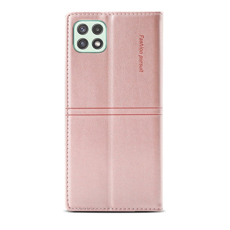 For Samsung Galaxy A22 5G Dream Magnetic Suction Business Horizontal Flip PU Leather Case with Holder & Card Slot & Wallet