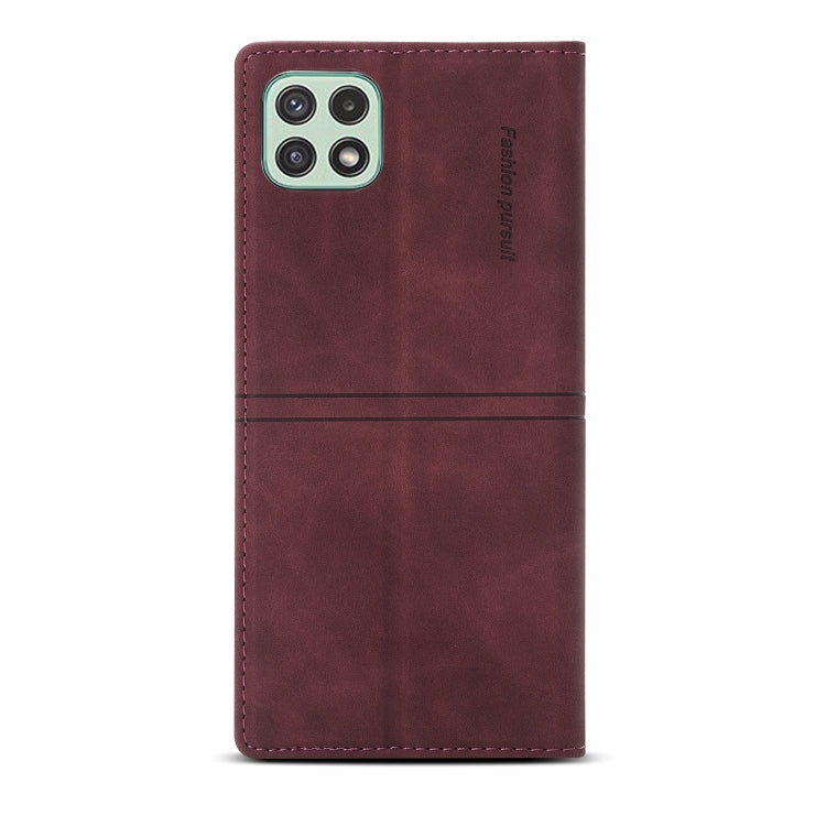 For Samsung Galaxy A22 5G Dream Magnetic Suction Business Horizontal Flip PU Leather Case with Holder & Card Slot & Wallet