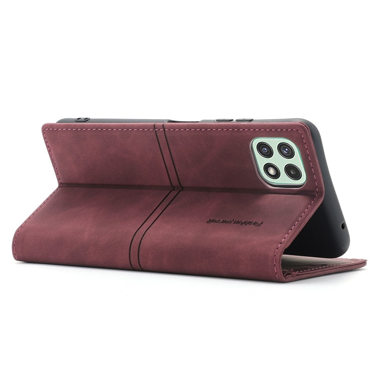 For Samsung Galaxy A22 5G Dream Magnetic Suction Business Horizontal Flip PU Leather Case with Holder & Card Slot & Wallet