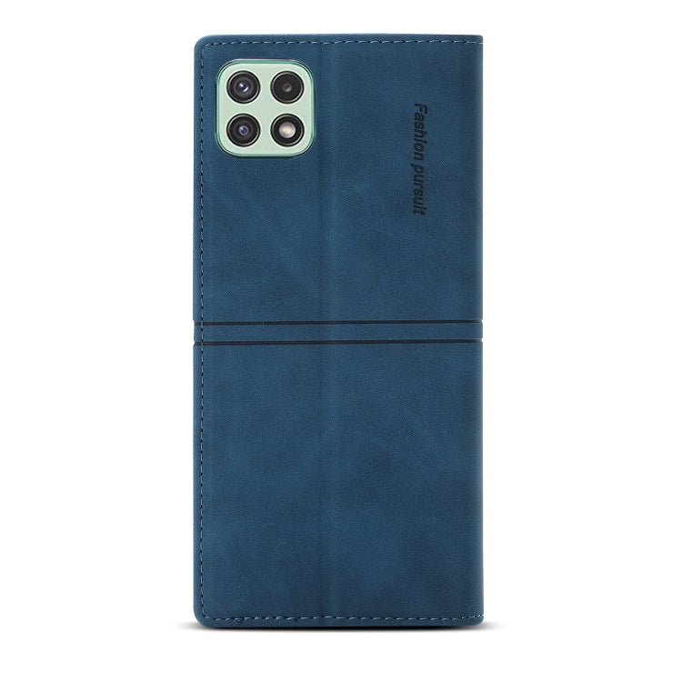 For Samsung Galaxy A22 5G Dream Magnetic Suction Business Horizontal Flip PU Leather Case with Holder & Card Slot & Wallet