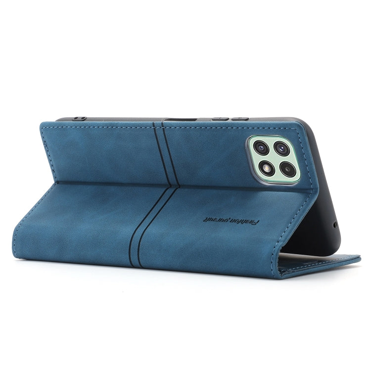 For Samsung Galaxy A22 5G Dream Magnetic Suction Business Horizontal Flip PU Leather Case with Holder & Card Slot & Wallet