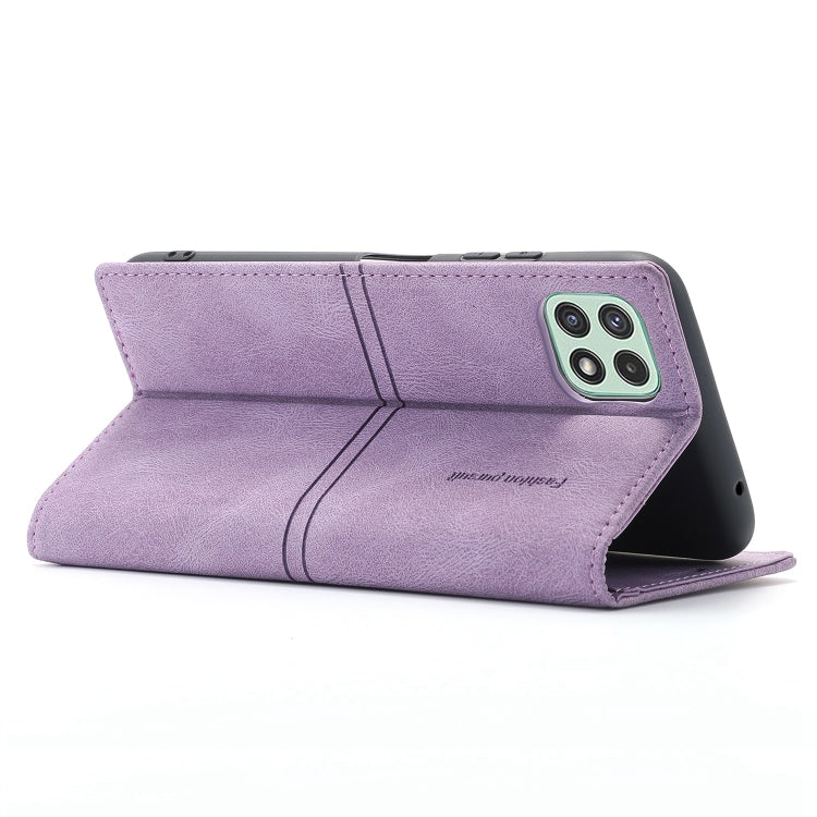 For Samsung Galaxy A22 5G Dream Magnetic Suction Business Horizontal Flip PU Leather Case with Holder & Card Slot & Wallet