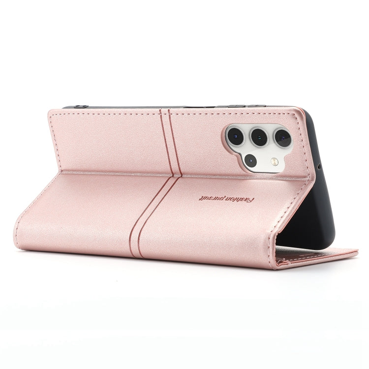 For Samsung Galaxy A32 4G Dream Magnetic Suction Business Horizontal Flip PU Leather Case with Holder & Card Slot & Wallet