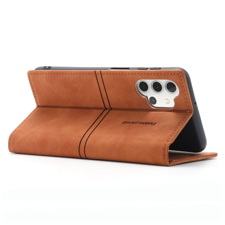 For Samsung Galaxy A32 4G Dream Magnetic Suction Business Horizontal Flip PU Leather Case with Holder & Card Slot & Wallet