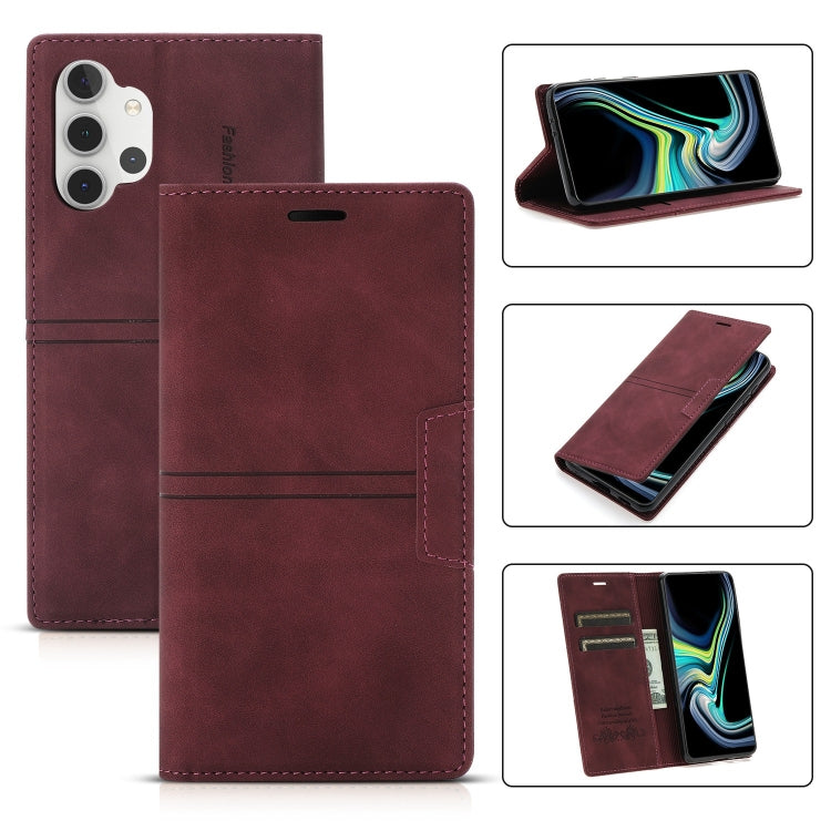 For Samsung Galaxy A72 5G / 4G Dream Magnetic Suction Business Horizontal Flip PU Leather Case with Holder & Card Slot & Wallet