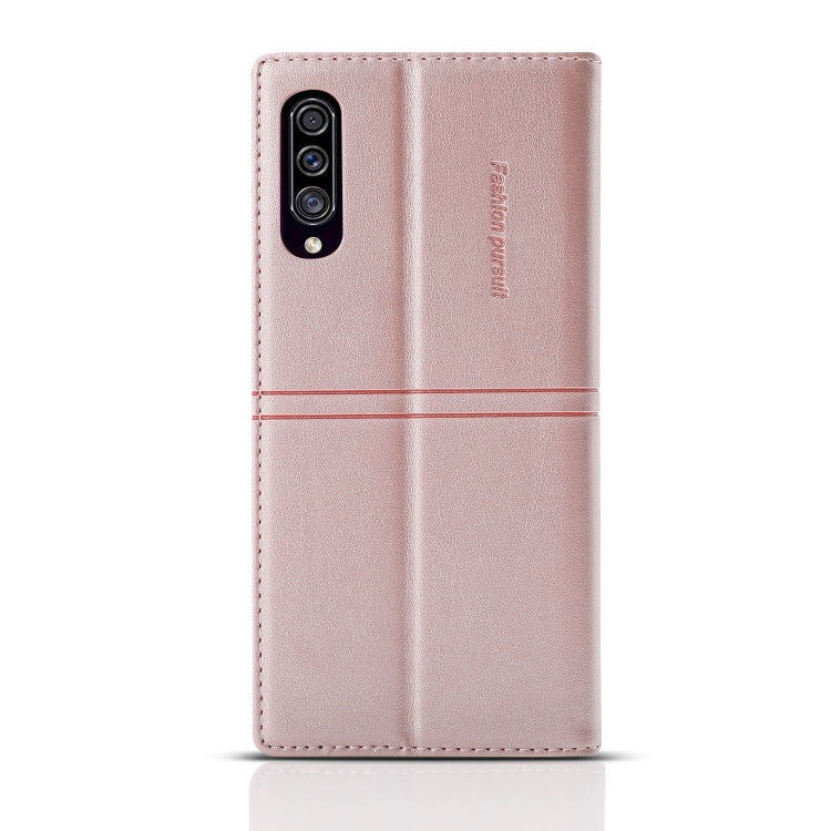 For Samsung Galaxy A70 Dream Magnetic Suction Business Horizontal Flip PU Leather Case with Holder & Card Slot & Wallet