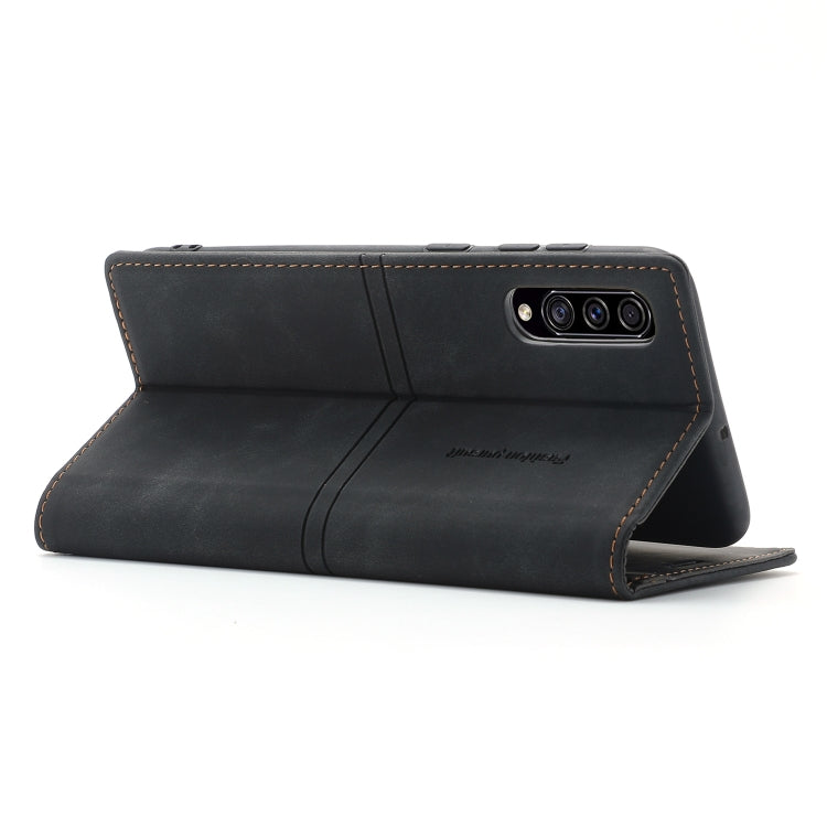 For Samsung Galaxy A70 Dream Magnetic Suction Business Horizontal Flip PU Leather Case with Holder & Card Slot & Wallet