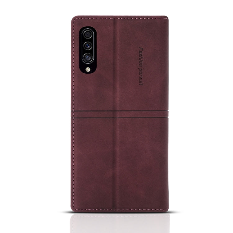 For Samsung Galaxy A70 Dream Magnetic Suction Business Horizontal Flip PU Leather Case with Holder & Card Slot & Wallet