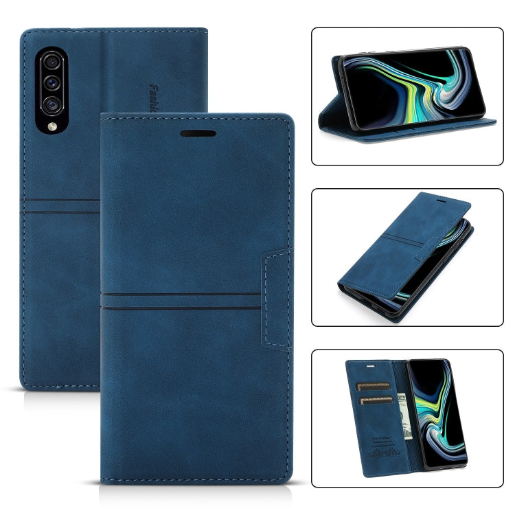 For Samsung Galaxy A70 Dream Magnetic Suction Business Horizontal Flip PU Leather Case with Holder & Card Slot & Wallet